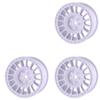 12mm Hex Wheels and Tires Compatible with 1/10 Scale Rally and Drift On-Road Racing Cars Compatible with TT02(AX-2202 White) view 1