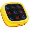 BearHonie 4-in-1 Handheld Tic Tac Toe Game Portable Electronic Board Games for Kids & Adults, Travel Games, Birthday Gifts, Yellow view 1