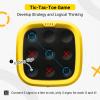 BearHonie 4-in-1 Handheld Tic Tac Toe Game Portable Electronic Board Games for Kids & Adults, Travel Games, Birthday Gifts, Yellow view 2