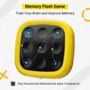 BearHonie 4-in-1 Handheld Tic Tac Toe Game Portable Electronic Board Games for Kids & Adults, Travel Games, Birthday Gifts, Yellow view 3