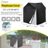 Iceberg Elf Playhouse Cover, Outdoor Plastic Wooden Playhouse Covers, 72" L X 72" W X 84" H, Waterproof, Easy To Put On With Side Zipper, 640D Heavy Duty Oxford Fabric, (Black) view 2
