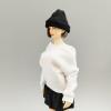 1/12 Scale Clothing, Trendy Fashion Knit Hat for 6 inches Male / Female Action Figure Body Head Decoration 1/12 Knit Hat Costume Clothing Accessory Match (Black) view 2