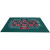 Haiyou Blackjack and Roulette Table Mat, Green Felt Double Sided Casino Gaming Mat, Perfect for Casino Game Night view 1