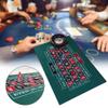 Haiyou Blackjack and Roulette Table Mat, Green Felt Double Sided Casino Gaming Mat, Perfect for Casino Game Night view 4