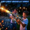 2 Pack Electric Water Guns for Adults & Kids, Automatic Squirt Guns with 32Ft Long Range, 300 Water Shots, LED Light, Summer Outdoor Swimming Pool Water Toys, Gray and Red view 2