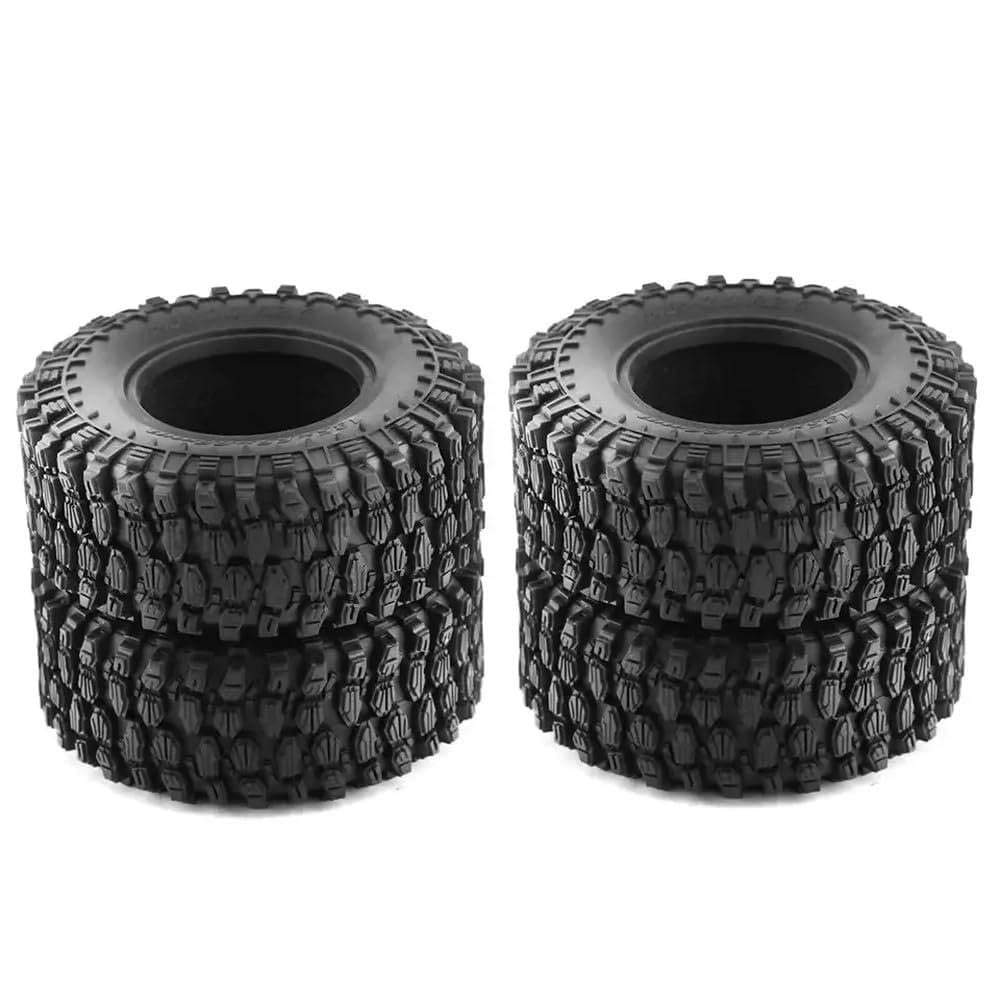 1/8 1/7 RC Car Tire Cover 2.6 Inch Compatible with Remote Control Model Climbing Vehicles Set of 4 with Enhanced Climbing Capability(Black C 4pcs)