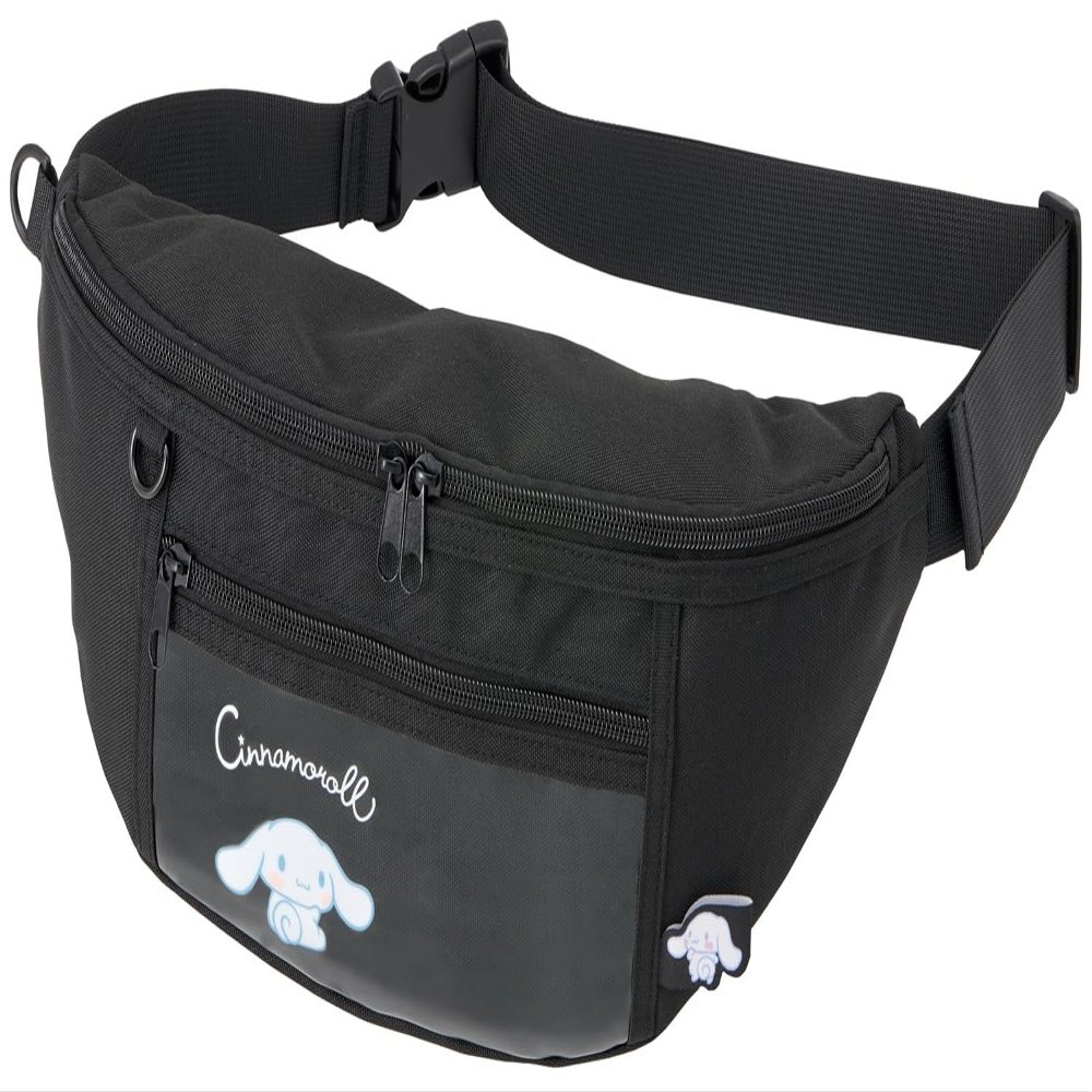 Skater Sanrio Cinnamoroll ZBB1-A Clear Pocket Body Bag with Ring for Carabiners