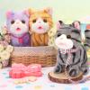 CatchCute Plush Cat Toys for Kids with Leash, Interactive Plush Kitty Can Walk,Meow, and Wag Tail, Realistic Toys Pet Christmas Birthday Gifts for Boys and Girls view 2