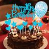 11 Pcs Glitter 16th Birthday Cake Topper Blue Hearts Balloon Star Cake Decoration Sweet Sixteen Cake Decor for Boys Girls view 4