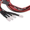 4 LED RC Car Light, Stable Power 2 White 2 Red 5mm LED Lighting Kit for RC Enthusiasts Racing Off-Road Hobbies view 4
