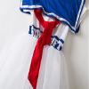Girls Classic Stay Puft Costume Dress Birthday Party Pageant Tutu Dress with hat 7 Years White view 4