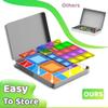Mini Magnetic Tiles,78PCS Travel Magnetic Tiles Set with Iron Box,Portable Building Blocks for Kids Ages 3+,Car Airplane Travel Essentials Kids Toy,Creative STEM Toys Birthday Gift for Boys & Girls view 3