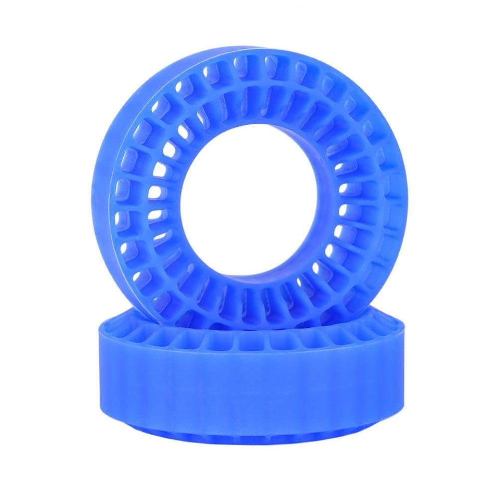 55mm Silica Gel Foam Insert Compatible with 1 Inch Tires Compatible with 1/18 1/24 RC Crawler Cars SCX24 AX24 Enduro24 Tire Upgrade Accessory(Blue-2pcs)