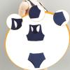 1/6 Scale Female Clothes Action Figure Clothes Casual Sports Vest and Shorts Fashion 1:6 Bathing Suit 12 inch Doll Clothing, Blue view 3