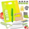 Valentines Day Gifts for Kids: 15PCS Montessori Toys for Age 3-12 Year Old - Toddler Kitchen Set Kids Knife Set for Real Cooking - Christmas Stocking Stuffers Easter Basket Stuffers Essentials Gifts view 1