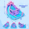 Easyair Inflatable Bounce House Water Slide Combo, Blow Up Water Slides for Backyard, Kids Jumper with Climbing Wall, Basketball Hoop, Splash Pool with Blower view 2