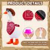 3 Set 7inch Desk Goose Outfits Mini Cowboy Hat with Scarf Sunglasses  Western Cowboy Small Desk Goose Outfits Cowboy Hat Accessory Mini Porch Goose Headwear  Funny Magnetic Goose Decor Accessories view 3
