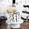 10 Pcs Pearl Bow Cake Toppers, 4.3x3.9 Inches Black Pearl Beaded Cake Decorations, Large and Small Pearls, Elegant Cupcake Toppers for Wedding, Birthday, Valentine's Day and Baby Shower Party Supplies view 4