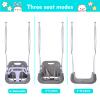 3-in-1 Toddler Swing Set, Metal A-Frame Hammock Chair Stand, Foldable Baby Swing Frame,Indoor/Outdoor Swing Stand for Toddler Baby Jumper Chair (Gray) view 4