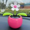 Solar Dancing Flower Car Dashboard Decorations - Funny Solar Powered Dancing Flower Pot Car Ornaments Flower Swinging for Car Decor Funny Fashion Solar Power Kits view 2