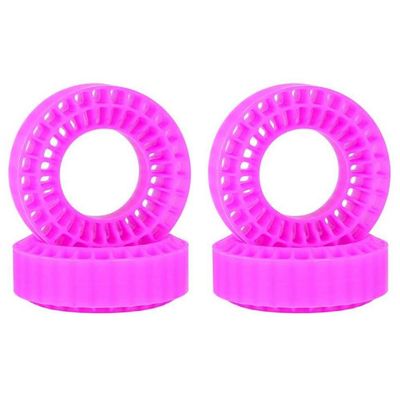 55mm Silica Gel Foam Insert Compatible with 1 Inch Tires Compatible with 1/18 1/24 RC Crawler Cars SCX24 AX24 Enduro24 Tire Upgrade Accessory(Powder-4pcs)