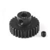 32P 5mm 13T 14T 15T 16T 17T 18T 19T 20T 21T Black Hardened Steel Metal Pinion Motor Gear for 1/10 RC Car(28T) view 1