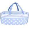 Aori Reborn Baby Dolls Bassinet - Baby Doll Carrier Bed Soft Doll Carrier Accessories with Handle for 17-22 inches Newborn Girls (Blue) view 1