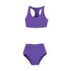1/6 Scale Female Clothes Action Figure Clothes Casual Sports Vest and Shorts Fashion 1:6 Bathing Suit 12 inch Doll Clothing, Violet view 1