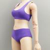 1/6 Scale Female Clothes Action Figure Clothes Casual Sports Vest and Shorts Fashion 1:6 Bathing Suit 12 inch Doll Clothing, Violet view 2