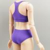1/6 Scale Female Clothes Action Figure Clothes Casual Sports Vest and Shorts Fashion 1:6 Bathing Suit 12 inch Doll Clothing, Violet view 4