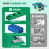 1800Pcs Building Bricks, Classic Bulk Small Blocks, Classic Building Bricks Set Basic Building Blocks(Blue Green White) view 4