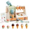 TOP BRIGHT Wooden Ice Cream Pretend Play Toys, Play Kitchen Set for Kids with Ice Cream Counter & Scoop & Menu, Montessori Toys for Boys Girls Capybara Gift Age 3+ view 1