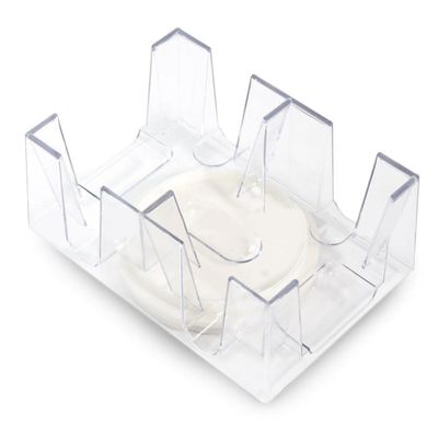 ICRPSTU Rotating Card Tray Convenient Playing Card Holder Clear Organizer (Put 6 Poker)