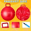 Lewtemi 4 Pcs 31 Inch Hopper Ball Carnival Outdoor Games Jumping Hopping Inflatable Bouncing Ball with Handle and Air Pump for Adult Sport Exercise view 2