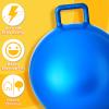 Lewtemi 5 Pcs Hopper Ball 31 Inch Outdoor Games Jumping Hopping Inflatable Bouncing Ball with Handle and Air Pump for Kids Adults Sport Field Playground Exercise Obstacle Course view 4