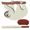 Birchio Sloth Pinatas Bundle with a Blindfold and Bat (16x12.5x4 Inches), Perfect for Birthday Parties, Farm Animal Theme Parties, Decorations view 1