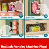 TOP BRIGHT Wooden Vending Machine Play Set, Play Food for KidsPretend Play Toys with Wooden Snack Bars and Drink Cans, Montessori Toys for Boys Girls Capybara Gift Age 3+ (Vending Machine) view 3