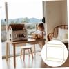 Abaodam 1pc Mini Display Rack for Dollhouse Simple Iron Clothes Hanger Miniature Stand for Doll House Practical Storage for Bjd Outfits Design view 4