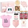 13 Pcs New Mom Gifts for Girls Baby Shower Basket Gift Pregnancy New Parents Basket Gift for Couples Gender Reveal Gifts with Mom and Dad Baby Showers Care Package for First Time Moms view 1