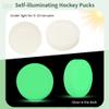 12 Pcs Luminous Hockey Pucks, Self-Lighting Ice Hockey Pucks for Kids and Adults, Great for Outdoor Activities and Parties view 2