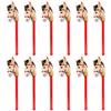 12PCS Inflatable Stick Horse,Blow Up Horse Head on Stick Pony Costume Western Cowboy Cowgirl Baby Shower Birthday Party Decorations Halloween Supplies Favors Props, 38 Inches (Red) view 1