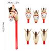 12PCS Inflatable Stick Horse,Blow Up Horse Head on Stick Pony Costume Western Cowboy Cowgirl Baby Shower Birthday Party Decorations Halloween Supplies Favors Props, 38 Inches (Red) view 2