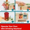 TOP BRIGHT Wooden Drink Dispenser Pretend Play Toys, Play Food Sets for Kids Kitchen with Cups, Juice Inserts, Ice Cubes, Montessori Toys for Boys Girls Capybara Gift Age 3+ view 2