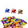 BoardGameSet 10PCS Manticore Meeple Figures | Board Game Pieces Accessories Meeples, Brown view 1