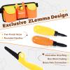 ZLemma Cardboard Construction Tools Kit 124-Pieces with Waist Bag, Safety Ring Saw, Screwdriver, Waist Bag and Gift Box  Safe DIY Construction Kit for Childrens Creative Building & Crafting view 3