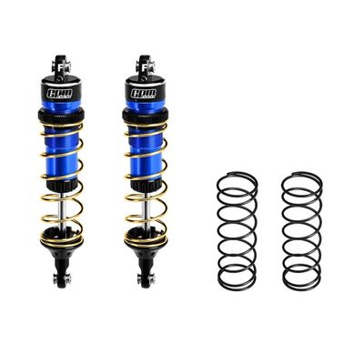 Aluminum 6061-T6 ALLOY FRONT ADJUSTABLE SPRING SHOCK 104MM For Traxxas 1:8 JATO 4X4 VXL BRUSHLESS-90386-4 / JATO 4X4 BRUSHLESS-90154-4 RC Buggy Upgrades - Blue