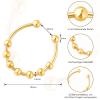 3Pcs Adjustable Unisex Stress Relief Rings, Diy Anxiety Rings With Beads For Relaxation view 2
