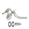 FLMLF Metal Exhaust Pipe Kit For 1/5 Rc HPI ROFUN ROVAN Km BAJA 23CC 26CC 29CC 30.5CC 32CC 36CC 38CC 45CC Engines Parts view 3