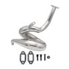 FLMLF Metal Exhaust Pipe Kit For 1/5 Rc HPI ROFUN ROVAN Km BAJA 23CC 26CC 29CC 30.5CC 32CC 36CC 38CC 45CC Engines Parts view 4