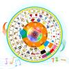 Age 1 2 3 Toddler Learning Words Pronunciation Machine,12 Month+ Kids Early Education Toys,Children Electronic Interactive Point Reader,with Music & RGB Lights,12.83inch Diameter Rotating Wheel view 1